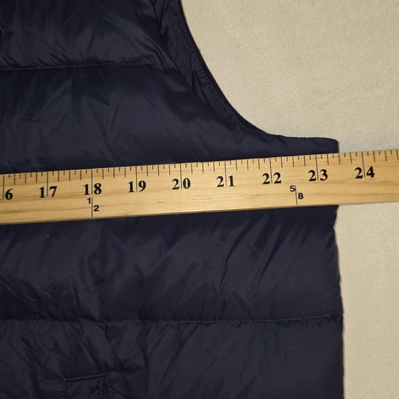 Polo Ralph Lauren Men Navy Blue Performance Hooded Vest Puffer Full Zip Sz Large - Picture 7 of 7